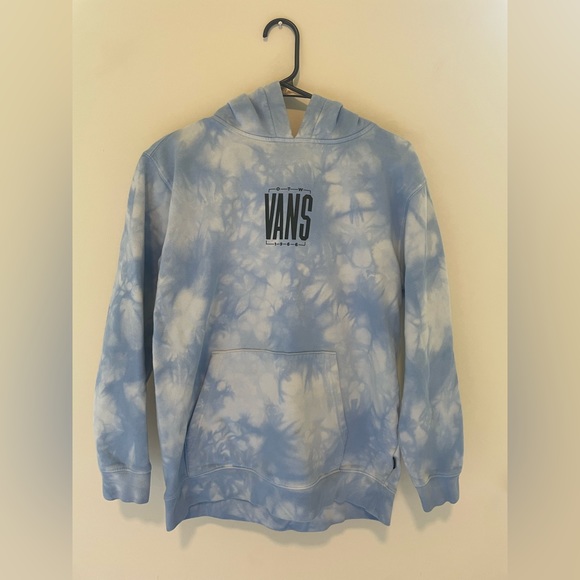 VANS TALL TYPE TIE DYE - NAUTICAL BLUE SWEATSHIRT - Picture 1 of 7
